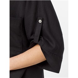 Блузка с цельнокроеным рукавом  изо льна с вискозой