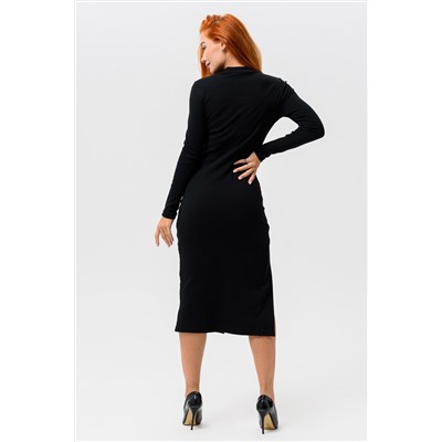 Платье длинное с разрезом 14442