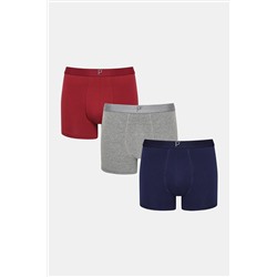 Penti Erkek Burgundy 3lü Çok Renkli Boxer