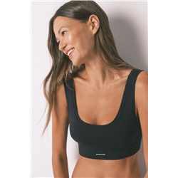 Top reversible LOVELY  sin costuras negro