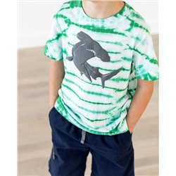 Tie Dye Art Tee In Sueded Jersey