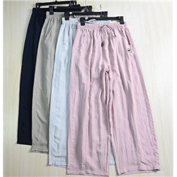 Легкие брюки-морковки из хлопка и льна Tencel с эластичной резинкой на талии KARL LAGERFEL*D ОРИГИНАЛ!