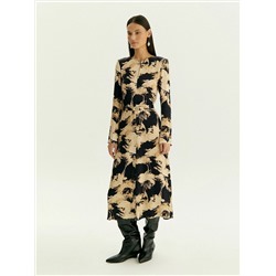 Платье с абстрактым принтом, PL1693/carn