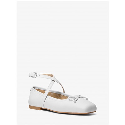 MICHAEL Michael Kors Collette Leather Ballet Flat