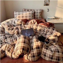 Комплект постельного белья из молочного велюра