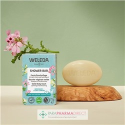 Weleda Shower Bar Douche Végétale Solide Géranium & Litsea Cubeba Bio 75g