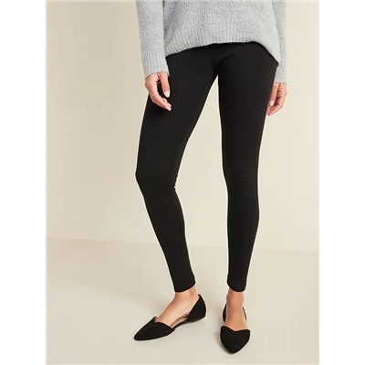 Mid-Rise Jersey Leggings for Women