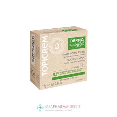 Topicrem DERMOVegetal Shampooing Solide 75 g