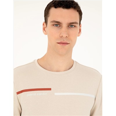 Camel Regular Fit Sweatshirt
