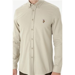 Erkek Taş Uzun Kollu Gömlek