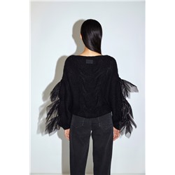 Jersey de lana y alpaca Negro