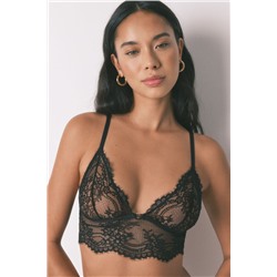 Bralette encaje espalda especial negro