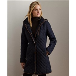 Lauren Ralph Lauren Women's Hooded Quilted Coat