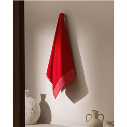 Zeste %100 Pamuk Yüz Havlusu - Kırmızı - 50x70 cm