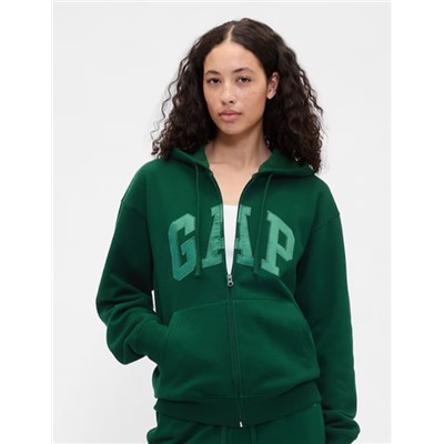 Relaxed Gap Logo Zip Hoodie
