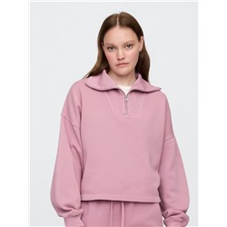 Oversized Quarter-Zip Sweatshirt