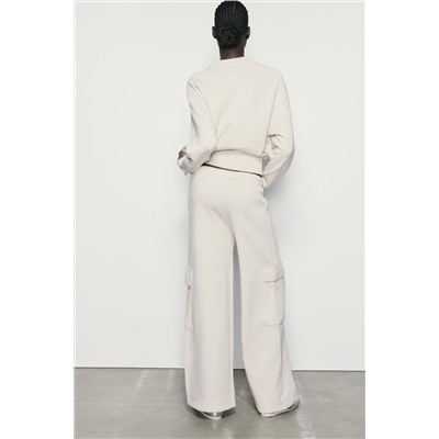 PANTALÓN RECTO CARGO FELPA