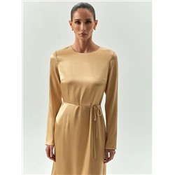 Платье макси из вискозы с поясом, PL1704/yazoo