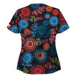 UA Spring Out Black Scrub Top