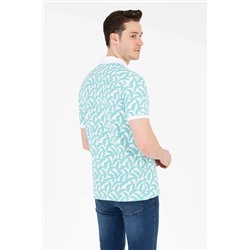 Erkek Mint Polo Yaka Tişört