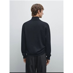 Мужское пуловер с короткой молнией МАССИМО Д