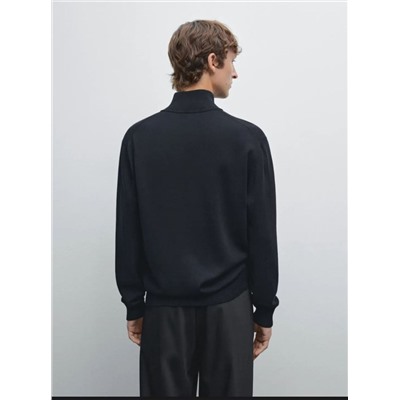 Мужское пуловер с короткой молнией МАССИМО Д