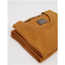 Knitted Jumper, Men, Dark Beige