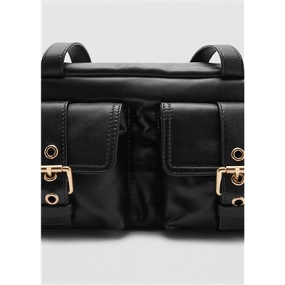 Bolso piel bolsillos