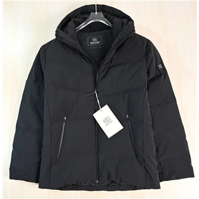 Мужской пуховик плотный и теплый из гусиного пуха