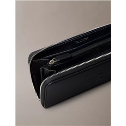 Sculpted Impression Zip Wallet