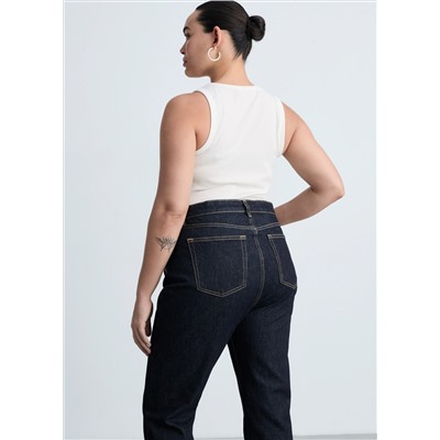 Jeans Claudia slim crop rinse wash
