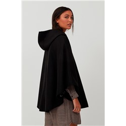 Capa con capucha Negro