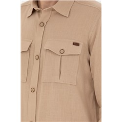 Erkek Kum Uzun Kollu Gömlek