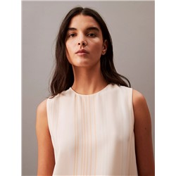 Flowing Sleeveless Printed Tank Top