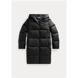 Girls 7-16 Quilted Hooded Down Coat