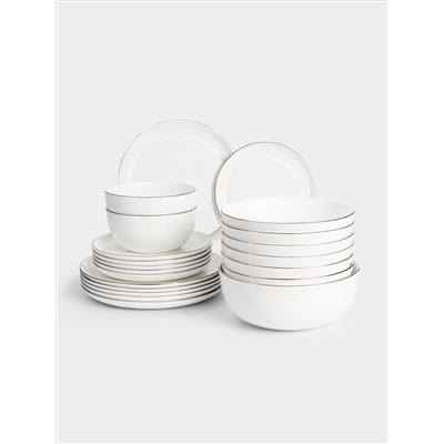 Сервиз обеденный, 6 перс, 21 пр, Арктика