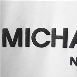 Футболка из хлопка с принтом М КОР*С