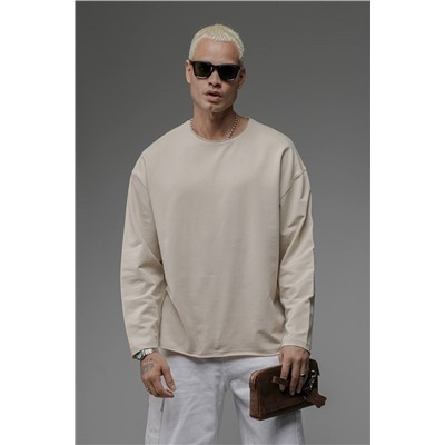 oversize basıc sweatshirt Бежевый