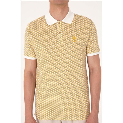 Erkek Regular Fit Açık Haki Polo Yaka Tişört