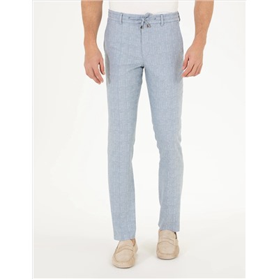 Açık Mavi Slim Fit Kumaş Pantolon