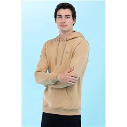Kum Kapüşonlu Basic Sweatshirt