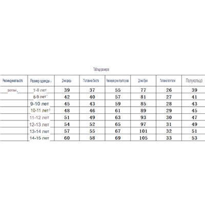 Спортивный костюм для девочек