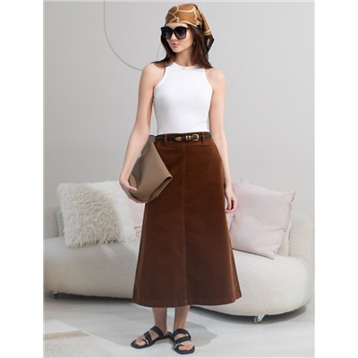 Юбка  из эластичного микро-вельвета