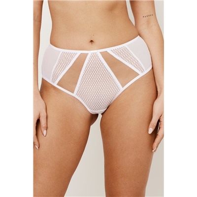 BROOKLYN WHITE Трусы высокие SUBTILLE