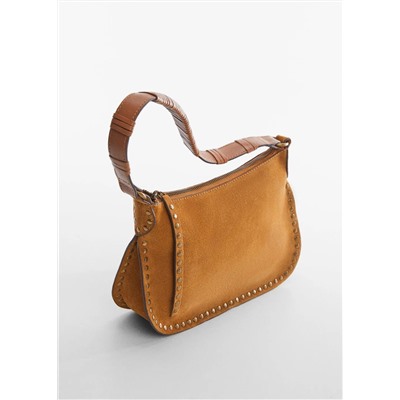 Bolso piel tachuelas -  Mujer | MANGO OUTLET Melilla