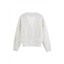 Cárdigan de lana Blanco