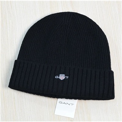 Теплая вязаная шапка бини из толстой шерстяной смеси ГАН*Т