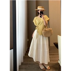 Юбка из прохладного тенселя и льна, в которой не будет жарко