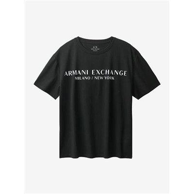 Мужская свободная футболка с печатным принтом на груди  ARMAN*I EXCHANGE ОРИГИНАЛ!