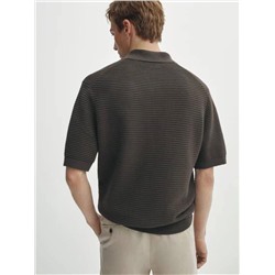 MASSIM*O DUTT*I  классическая мужская футболка pol*o из фактурной ткани, экспорт